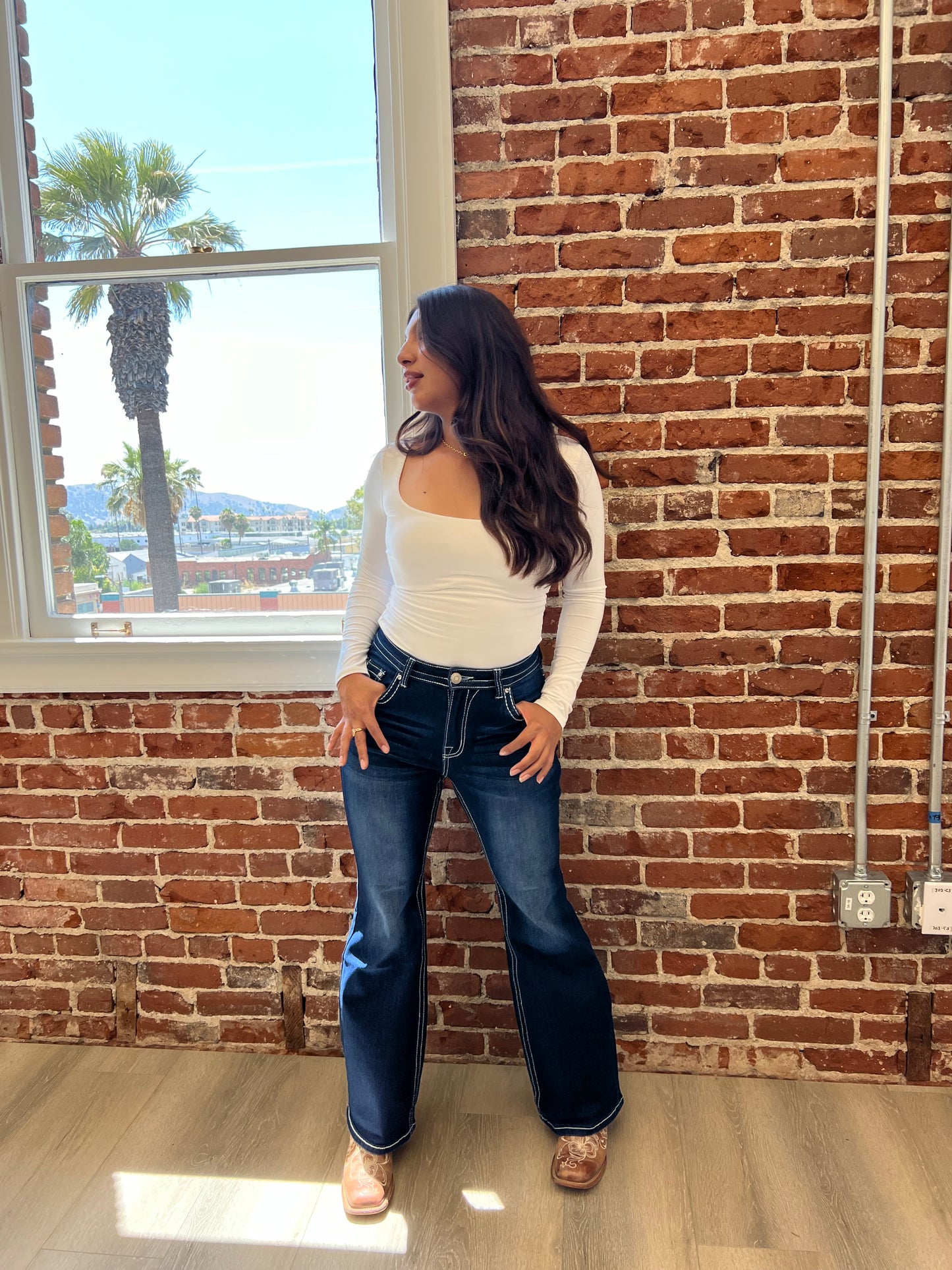 Sky white top