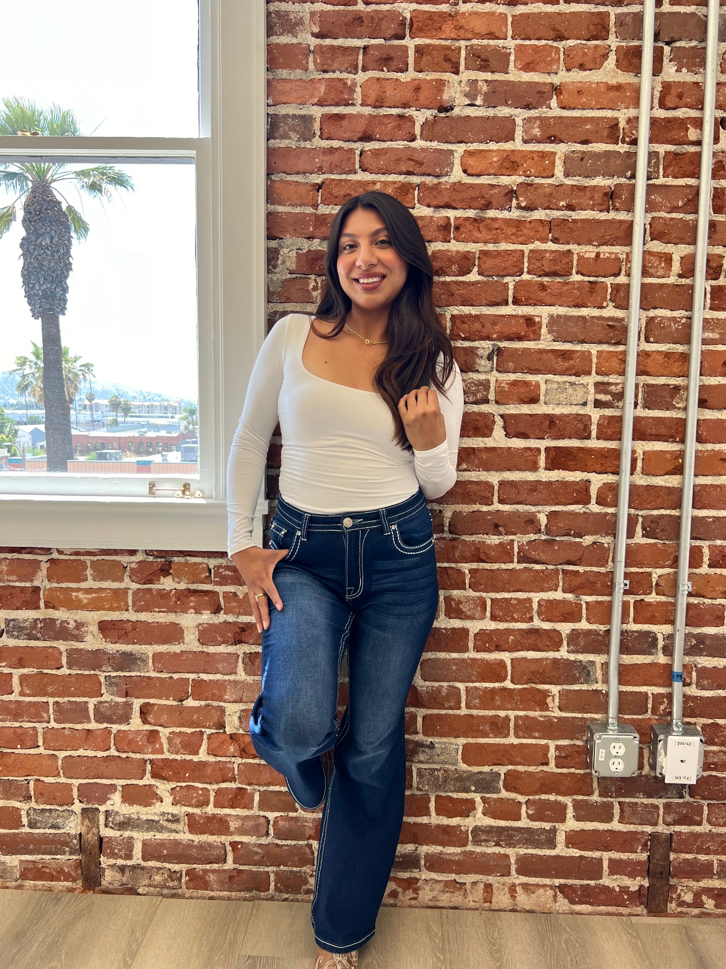 Sky white top