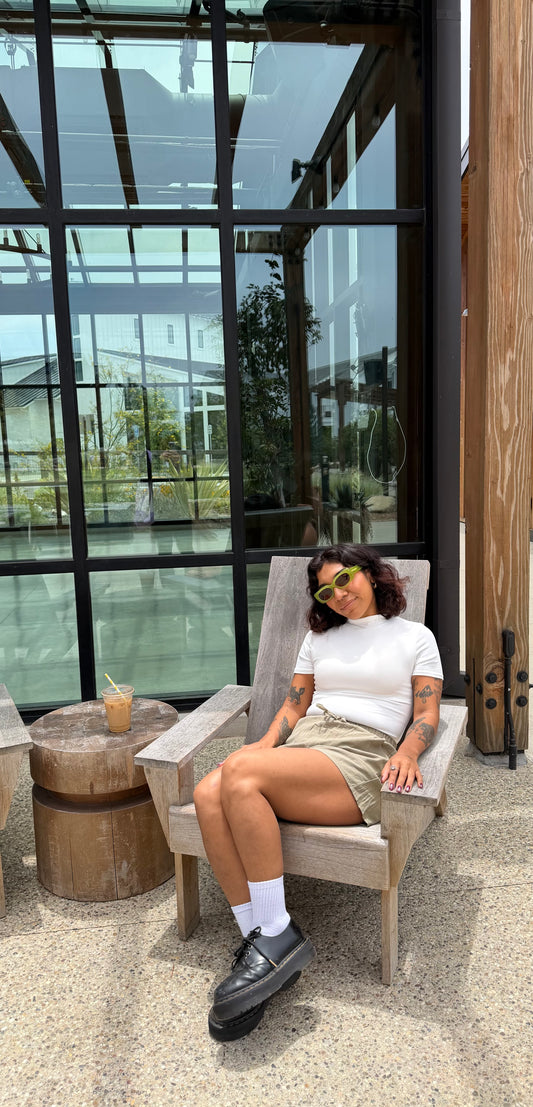 Sierra Linen Shorts (Olive)