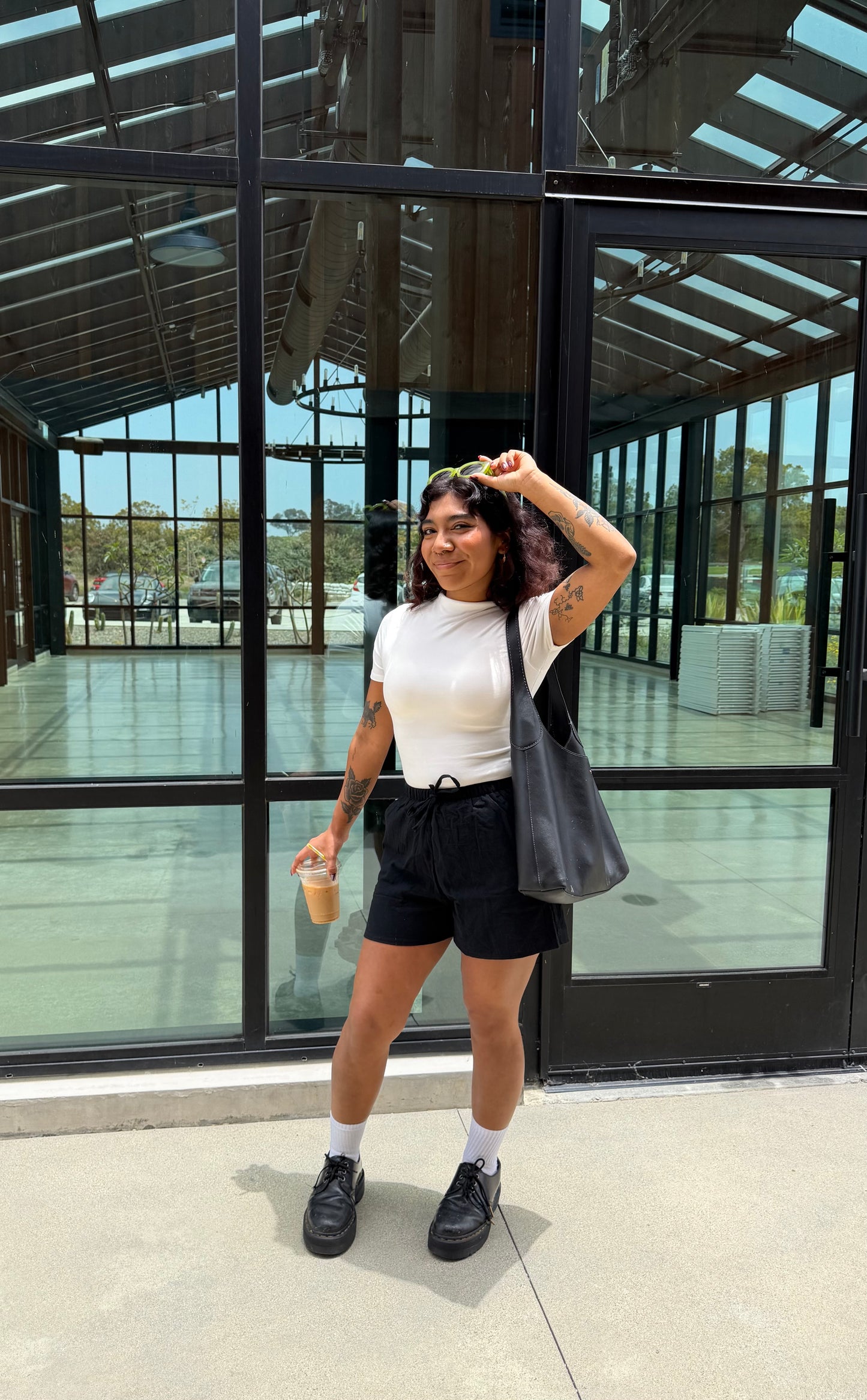 Sierra Linen Shorts (Black)